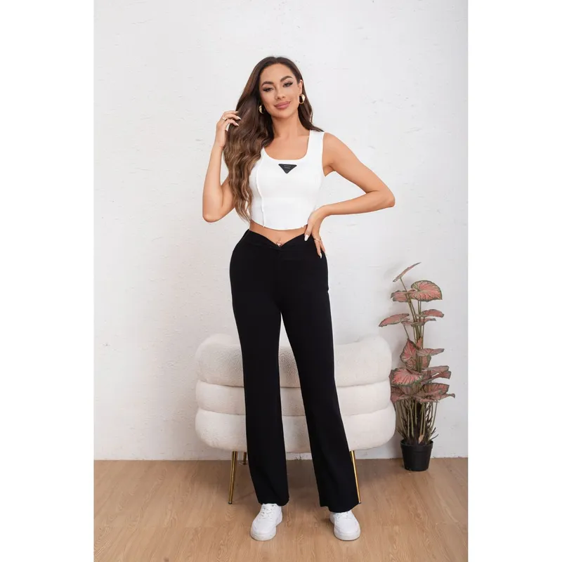 MPROPIA - Pantalon Mujer Tipo Calza Flare Lanilla Tiro Alto Full Elasticado 5064