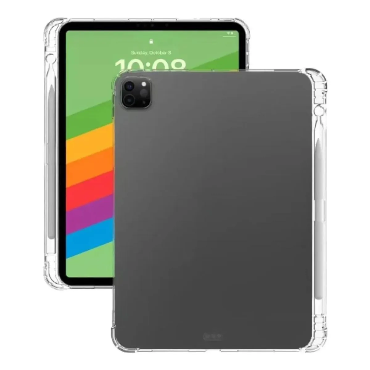 GENERICO - Carcasa Transparente para iPad Pro con Soporte para Lápiz