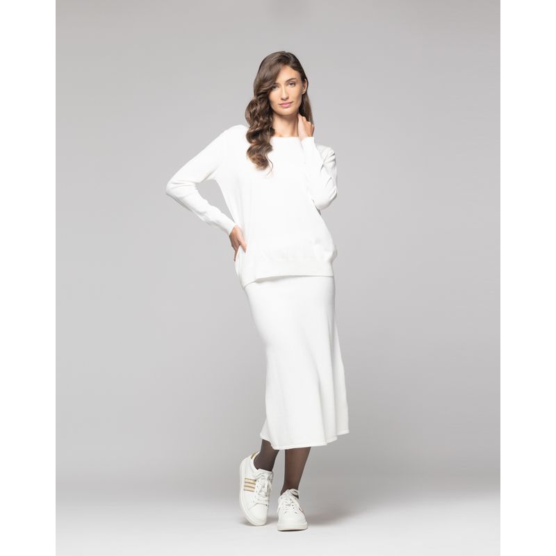 LINEATRE - Sweater Mujer Yliana Blanco Lineatre