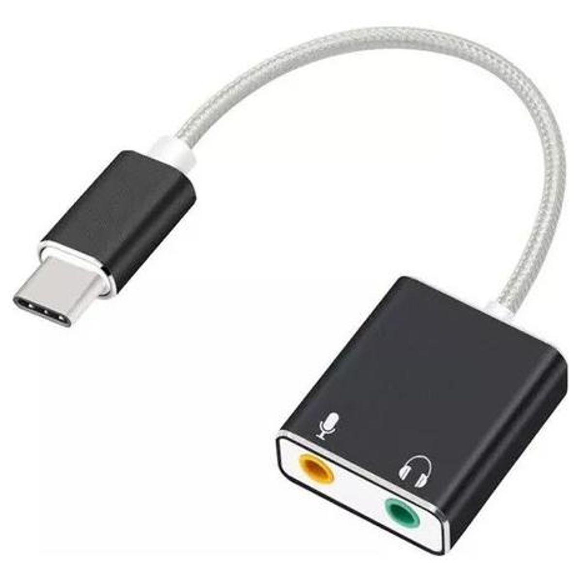 GENERICO - Adaptador de Audio USB Tipo C con Salida 35mm y Micrófono
