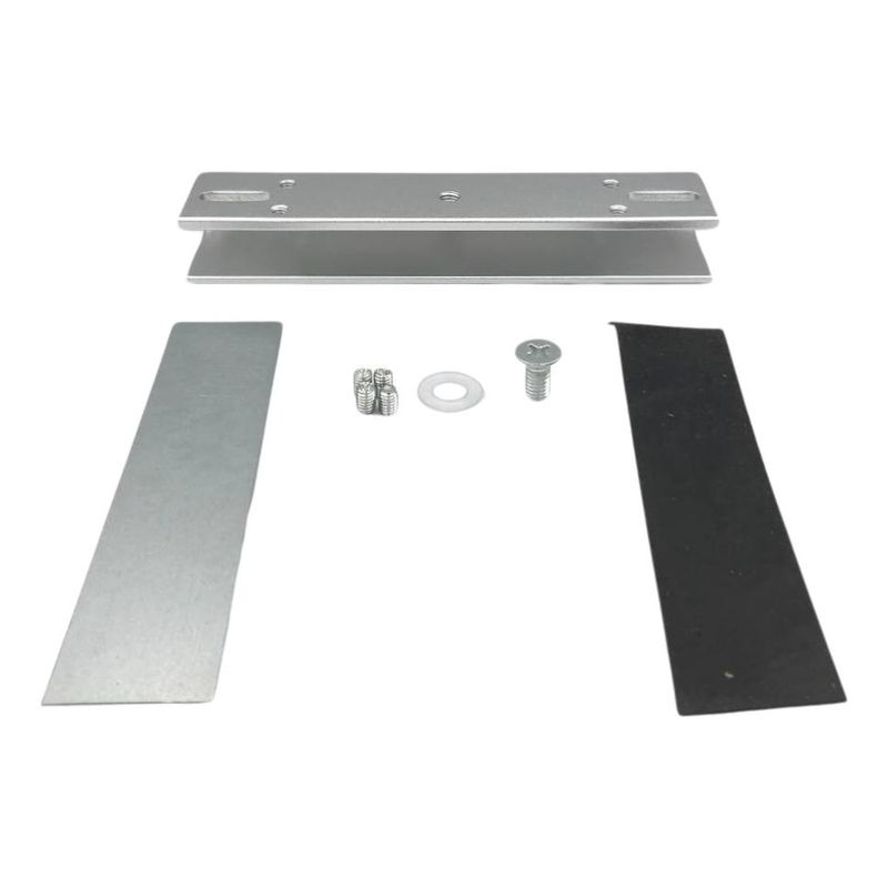 GENERICO - Soporte U Plateado para Cerradura de Control Acceso 280 Kg