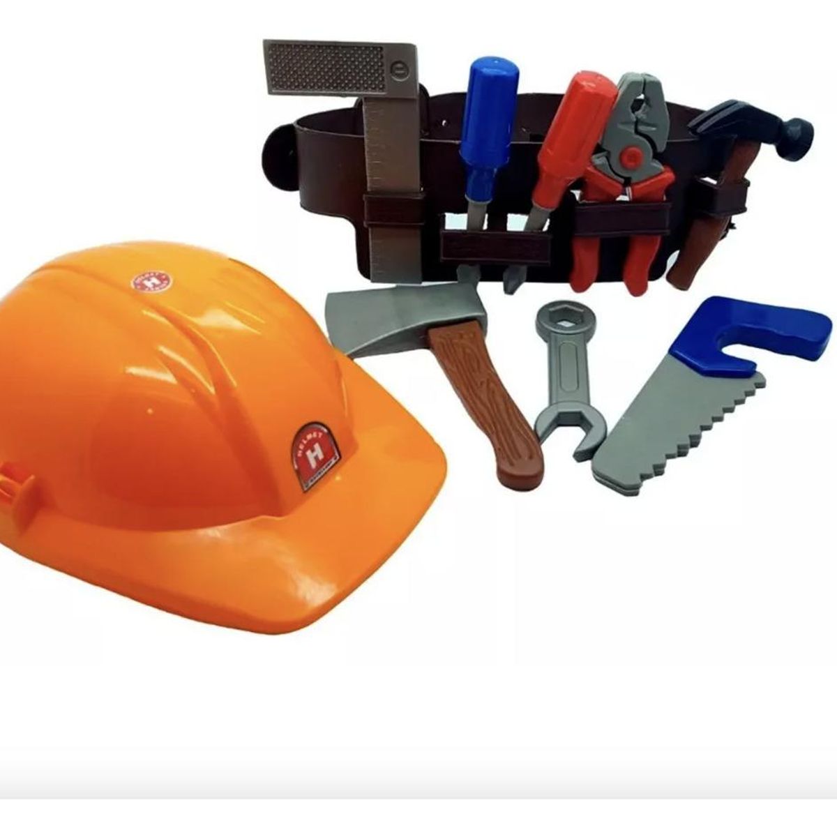 GENERICO - Kit Didáctico de Herramientas para Niños - 8 Piezas con Casco