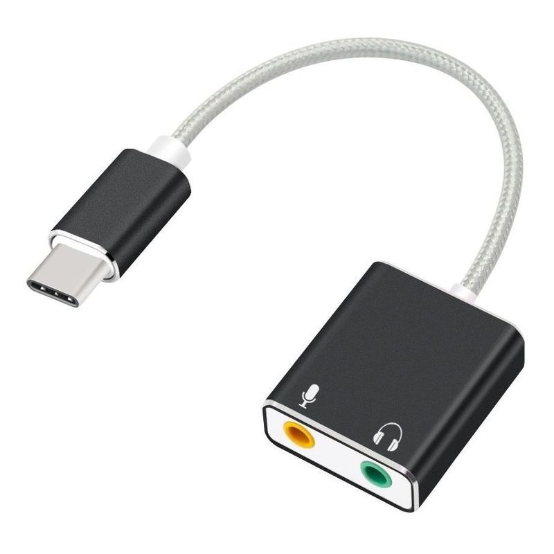 GENERICO - Adaptador USB de Audio 71 con Conector de Micrófono 35mm
