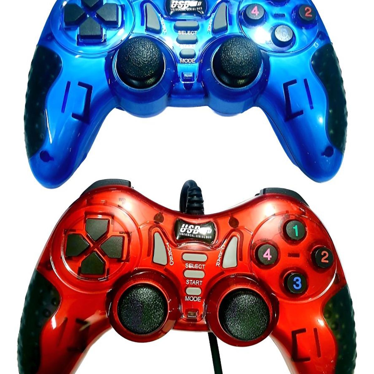 GENERICO - Game Pad USB Inalámbrico con Vibración y Doble Shock