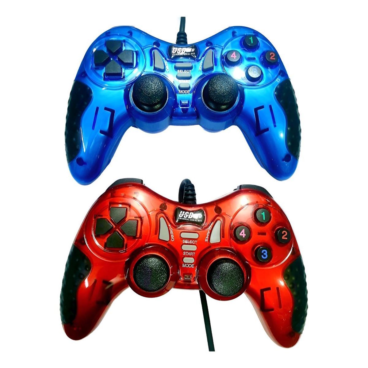 GENERICO - Game Pad USB Inalámbrico con Vibración y Doble Shock