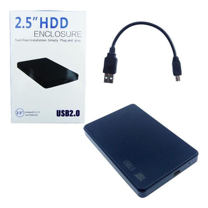 GENERICO - Cofre USB 20 para Discos Duros y SSD de 25 Pulgadas