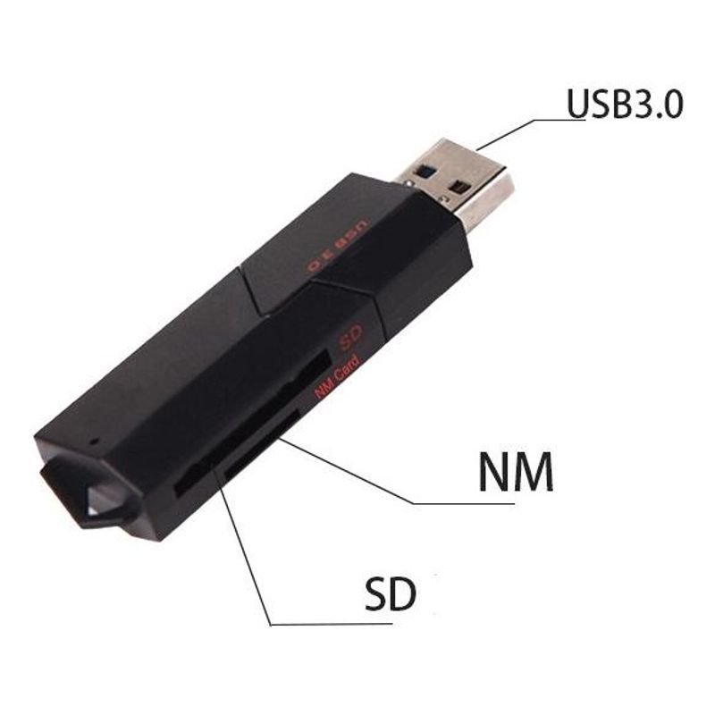 GENERICO - Lector de Tarjetas SD y Micro SD USB 31 2 TB de Capacidad