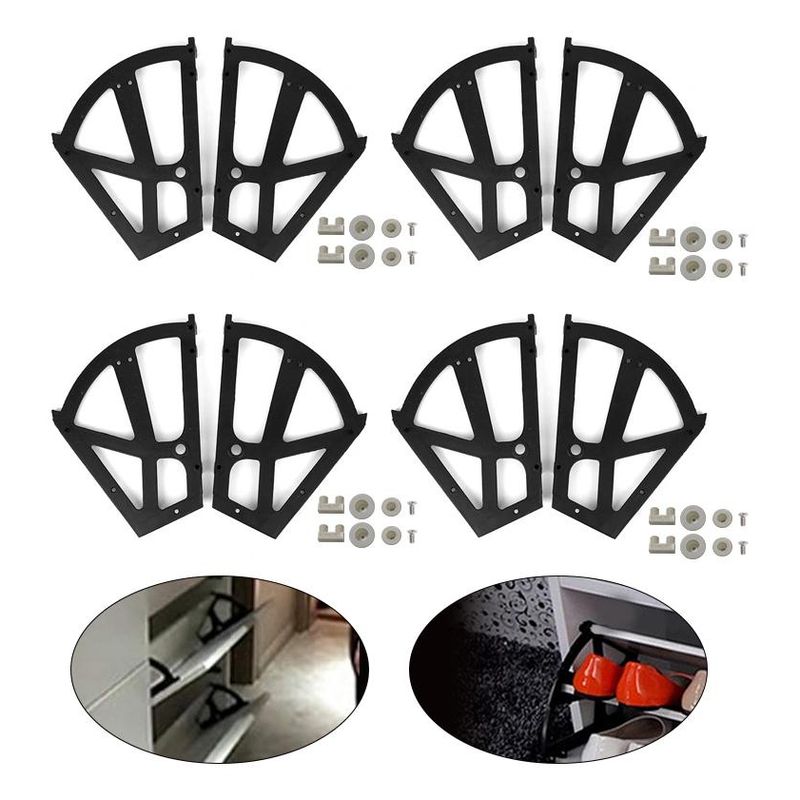GENERICO - Bisagras Abatibles para Cajones de Zapatero en Pack de 8