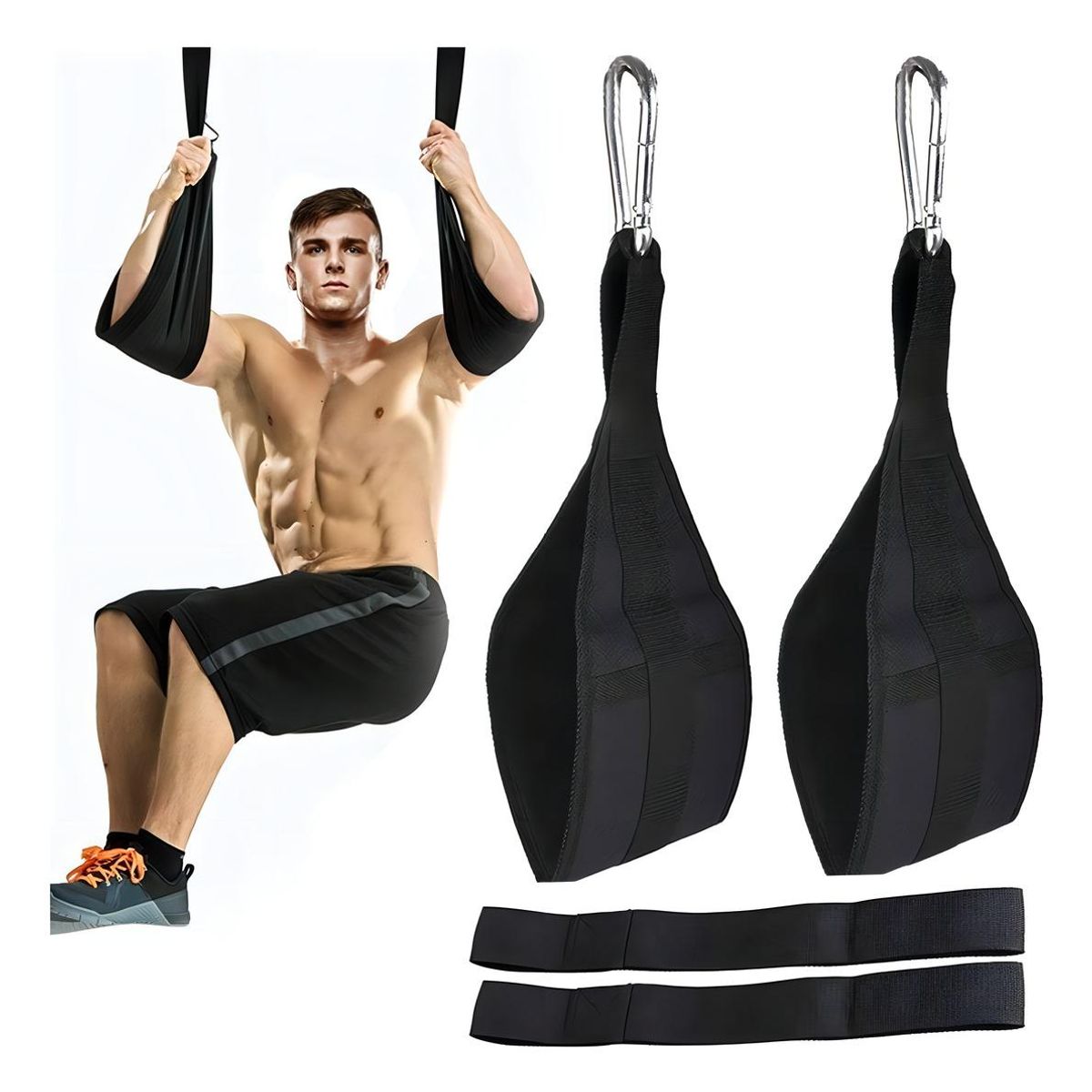 GENERICO - Correas Ajustables de Alta Calidad para Dominadas y Abdominales