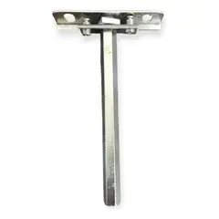 GENERICO - Soporte Oculto para Repisa en Acero Inoxidable 12 cm