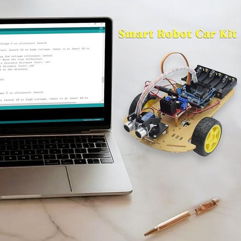 GENERICO - Robot Inteligente Arduino 3WD Kit de Robótica Creativo