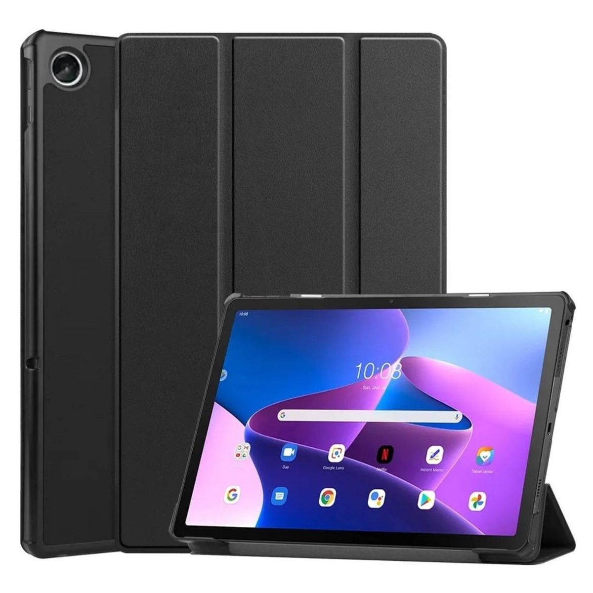 GENERICO - Funda Premium de Cuero Sintético para Tablet Lenovo M10 101