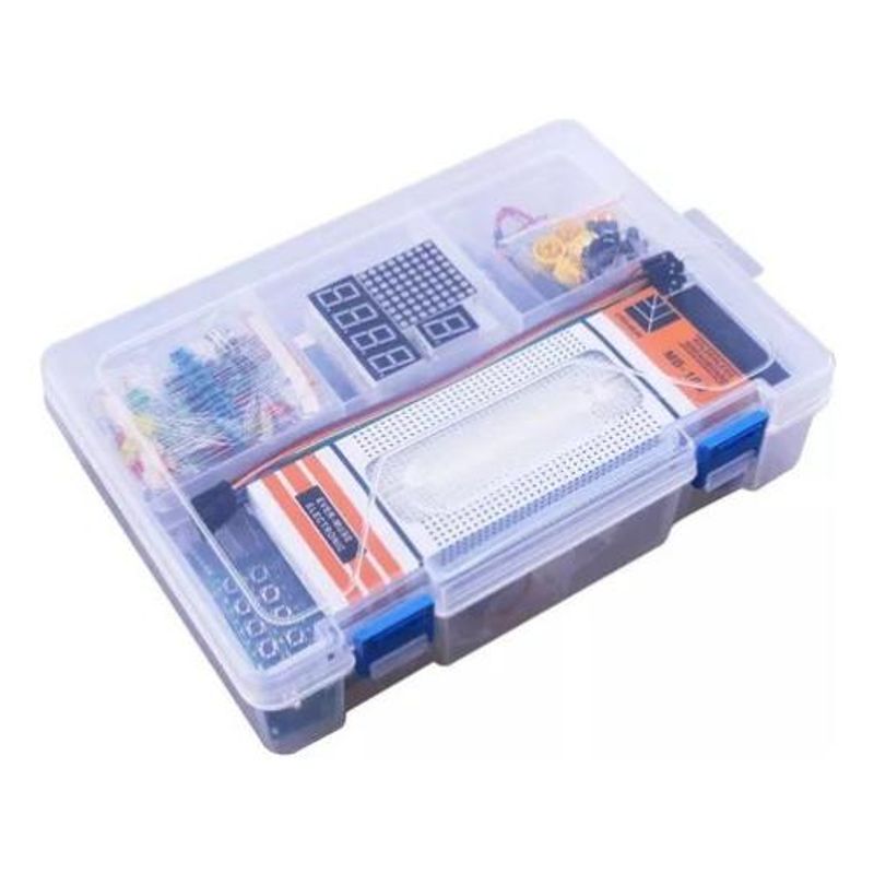 GENERICO - Kit Inicial de Electrónica con Placa UNO y Accesorios