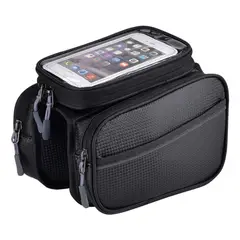 GENERICO - Bolso Alforja para Bicicleta con Pantalla Táctil y Dos Comp