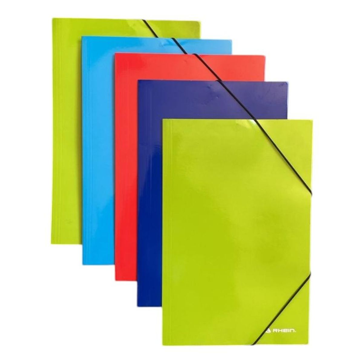 GENERICO - Carpeta de Cartón con Elástico y Colores para Organizar 10 Un