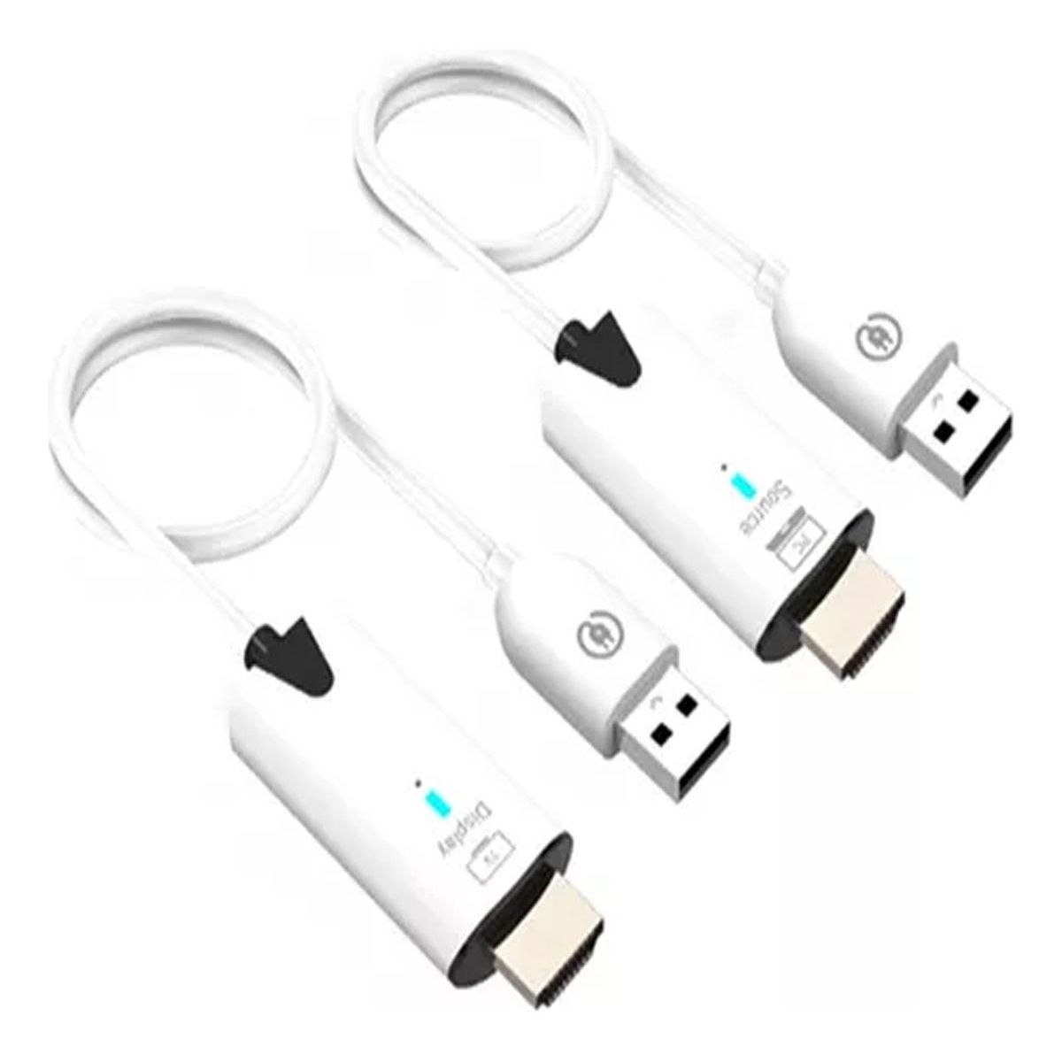 GENERICO - Transmisor HDMI inalámbrico HD hasta 30 metros USB fácil uso