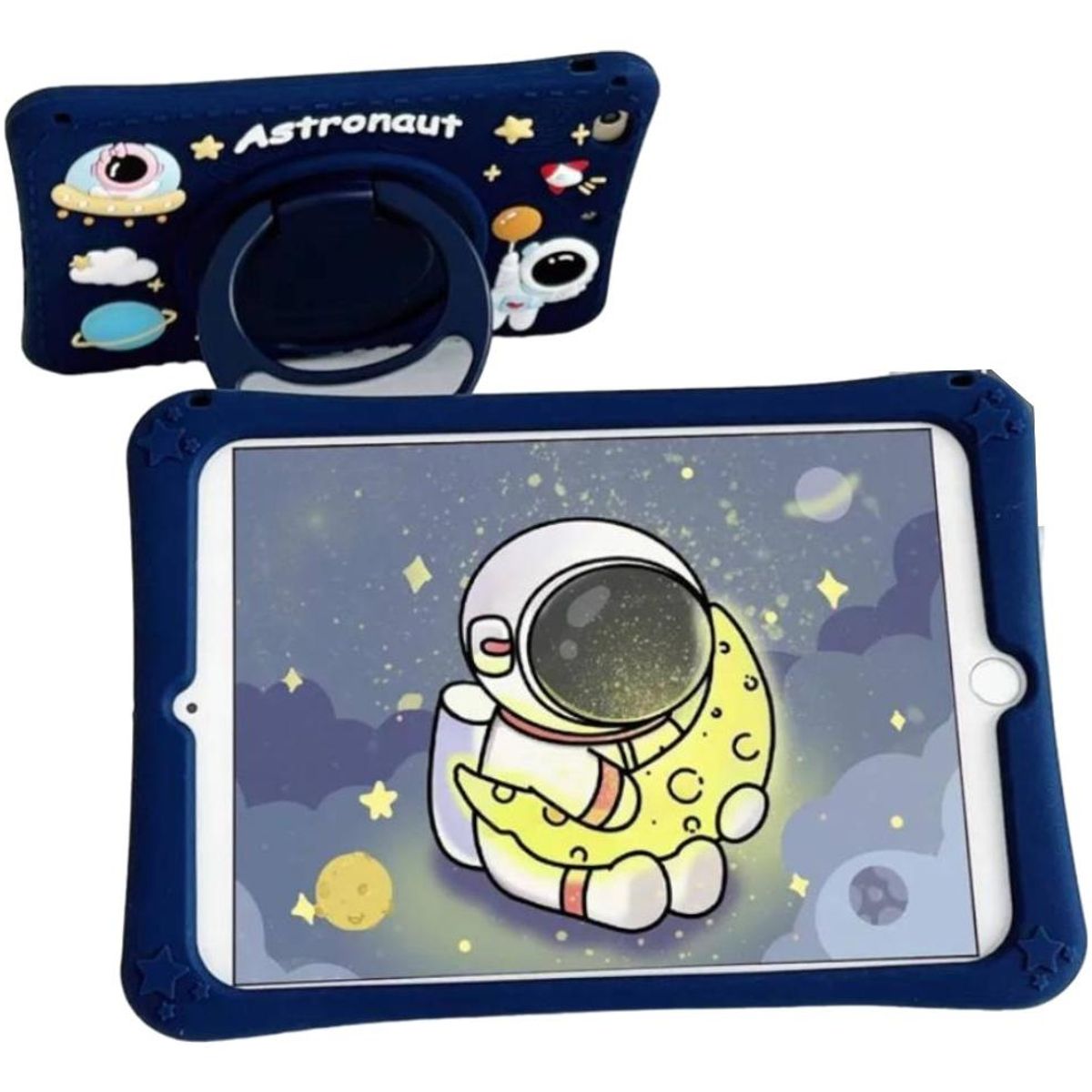 GENERICO - Funda de Silicona Multifuncional para Tablet con Soporte 360º