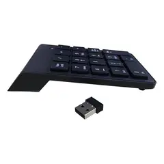 GENERICO - Teclado Numérico Inalámbrico USB Blanco Ergonomía y Conexión Rápida