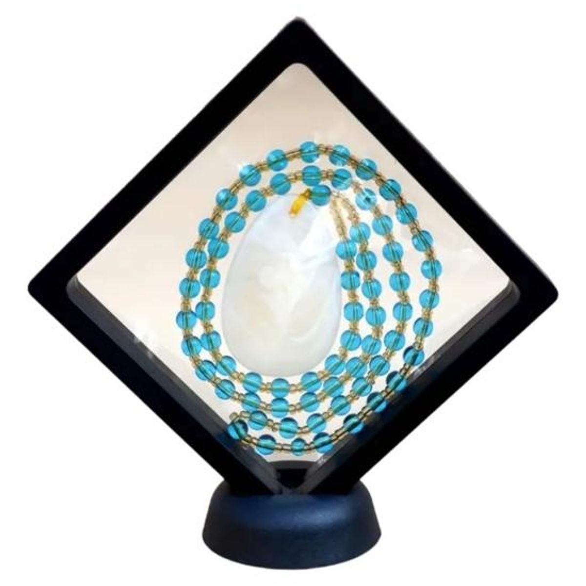 GENERICO - Expositor Flotante de Joyas y Monedas en Plástico Elegante