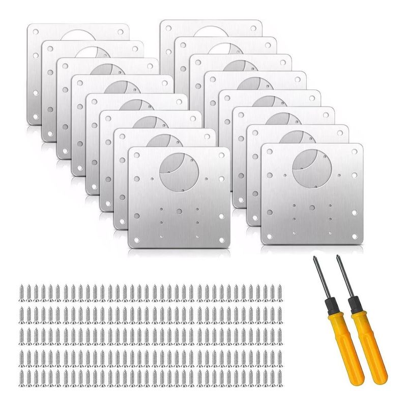 GENERICO - Kit de Reparación para Bisagras de Armarios y Muebles 16pz