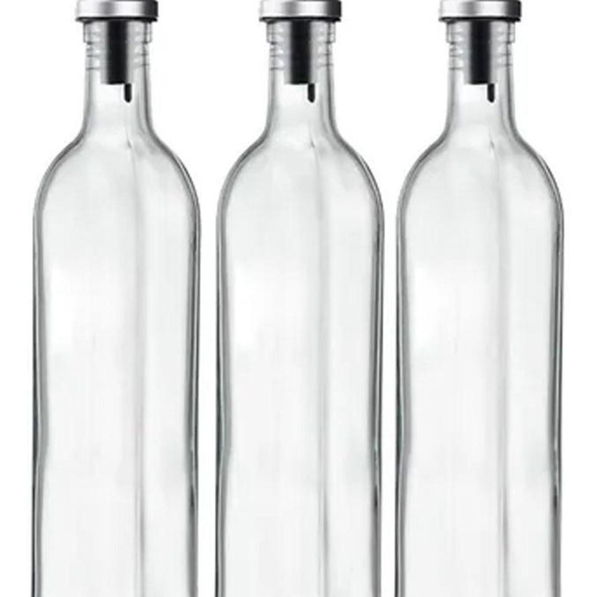 GENERICO - Set de Botellas de Vidrio para Aceite Vinagre y Soya