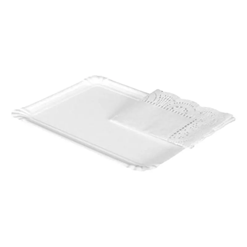 GENERICO - Bandejas Rectangulares de Cartón para Tortas y Cócteles