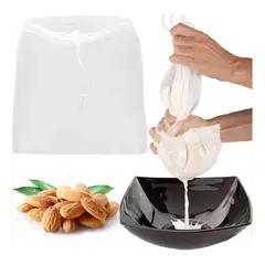 GENERICO - Bolsas Reutilizables para Filtrar Leches Vegetales Caseras