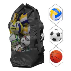 GENERICO - Bolsa de Malla con Capacidad para 15 Balones Deportivos