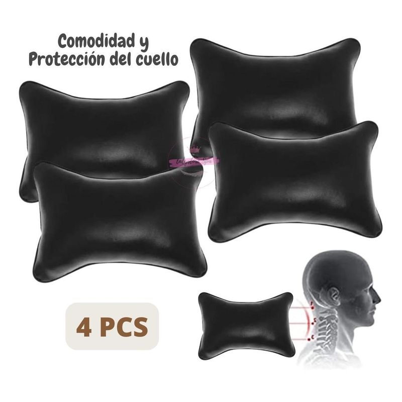 GENERICO - Cojines Avanzados para Cabeza y Cuello en Auto - Pack 4 Unid