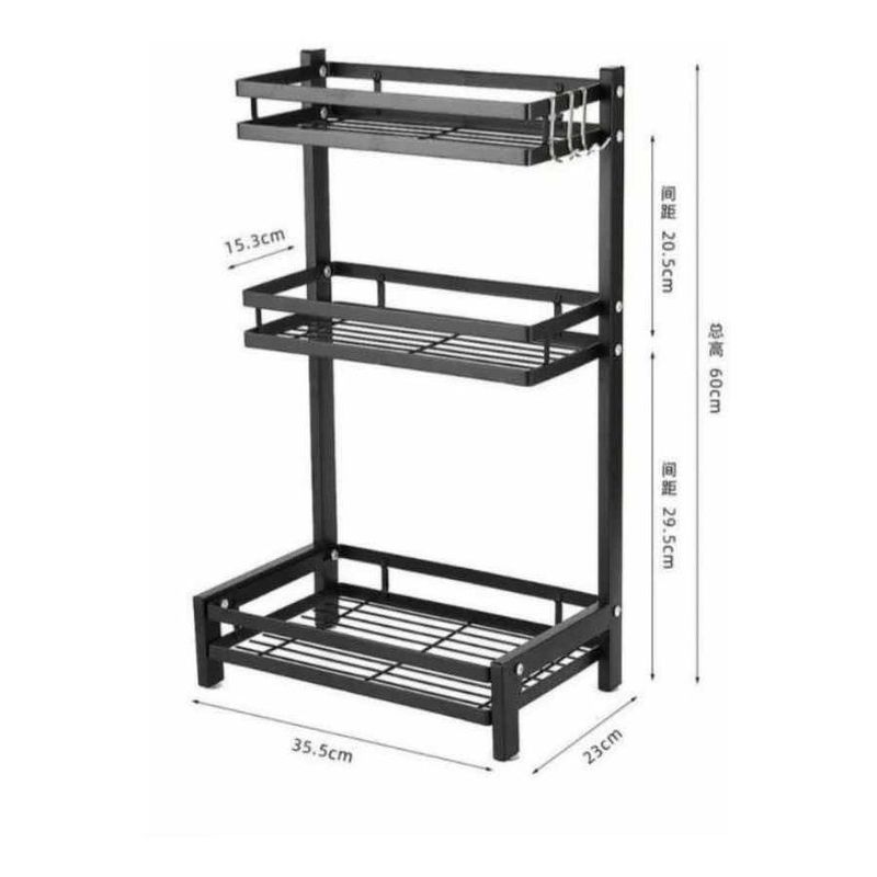 GENERICO - Estante Organizador de Especias 3 Niveles para Cocina