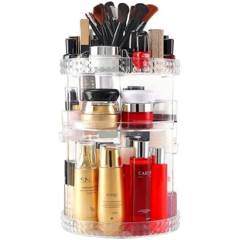 GENERICO - Organizador giratorio 360° para maquillaje y cosméticos