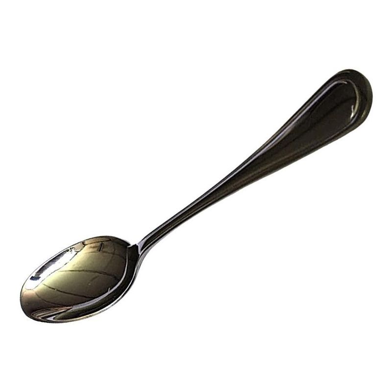 GENERICO - Set de 6 Cucharas de Acero Inoxidable para Postres Elegantes