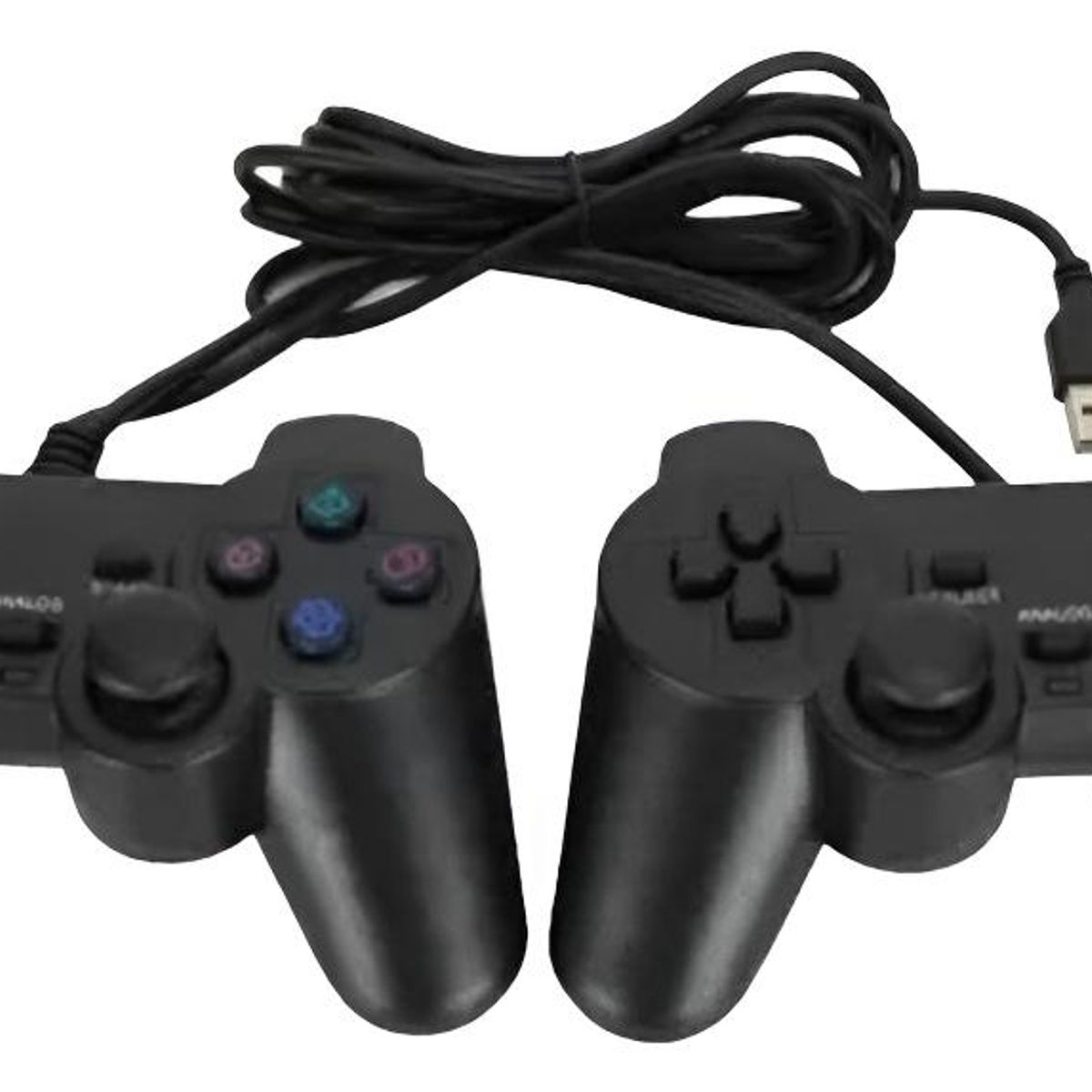 GENERICO - Kit de 2 Joysticks USB con Diseño Ergonómico y Vibración
