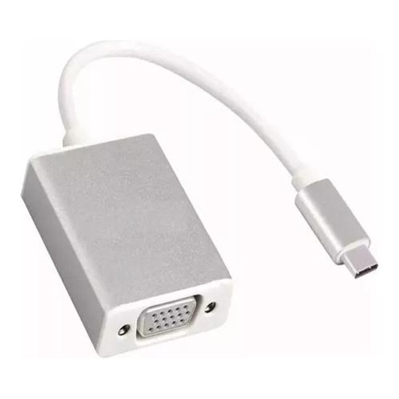 GENERICO - Adaptador USB-C a VGA Conexión Rápida y Calidad 1080p