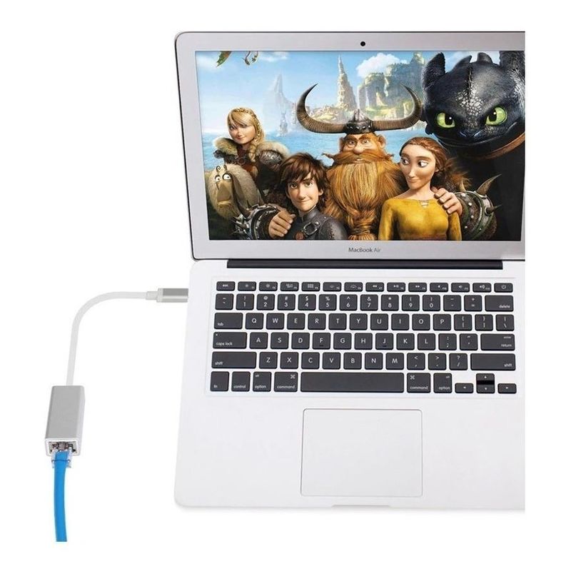 GENERICO - Adaptador USB-C a Ethernet RJ45 100 MBs para red rápida