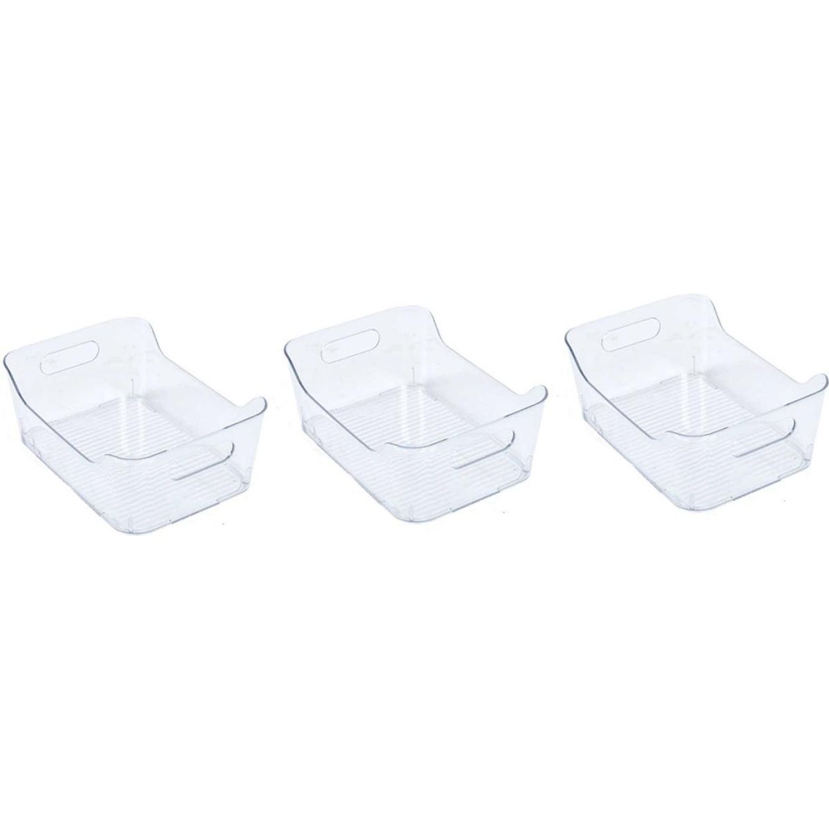 GENERICO - Pack de 3 Organizadores Rectangulares para Refrigerador
