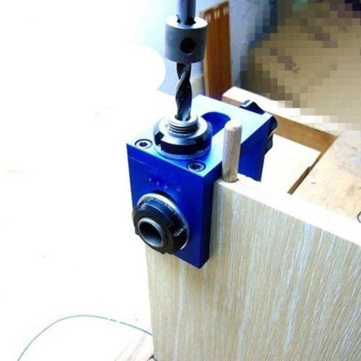 GENERICO - Guía de Perforación Ajustable para Carpintería en Madera