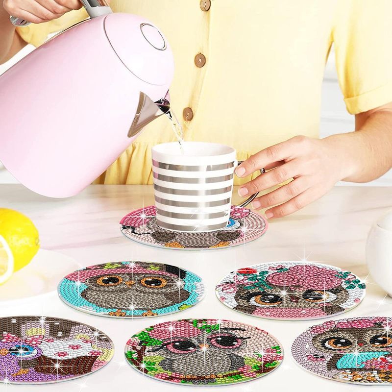 GENERICO - Set Creativo de Posavasos con Pintura de Diamantes 5D