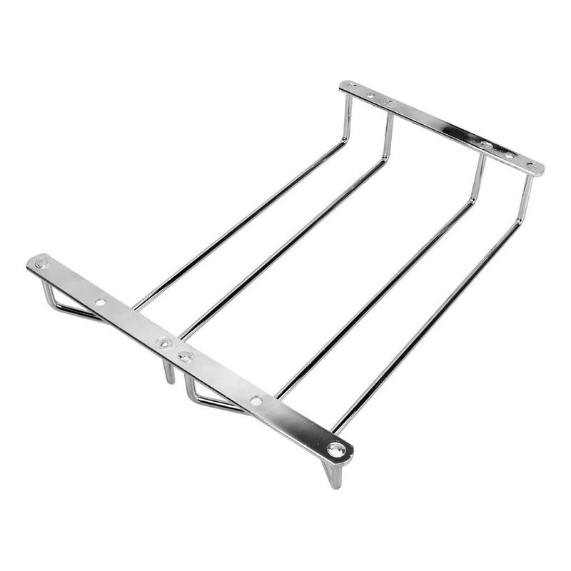 GENERICO - Soporte de Pared para Copas de Acero Inoxidable Premium