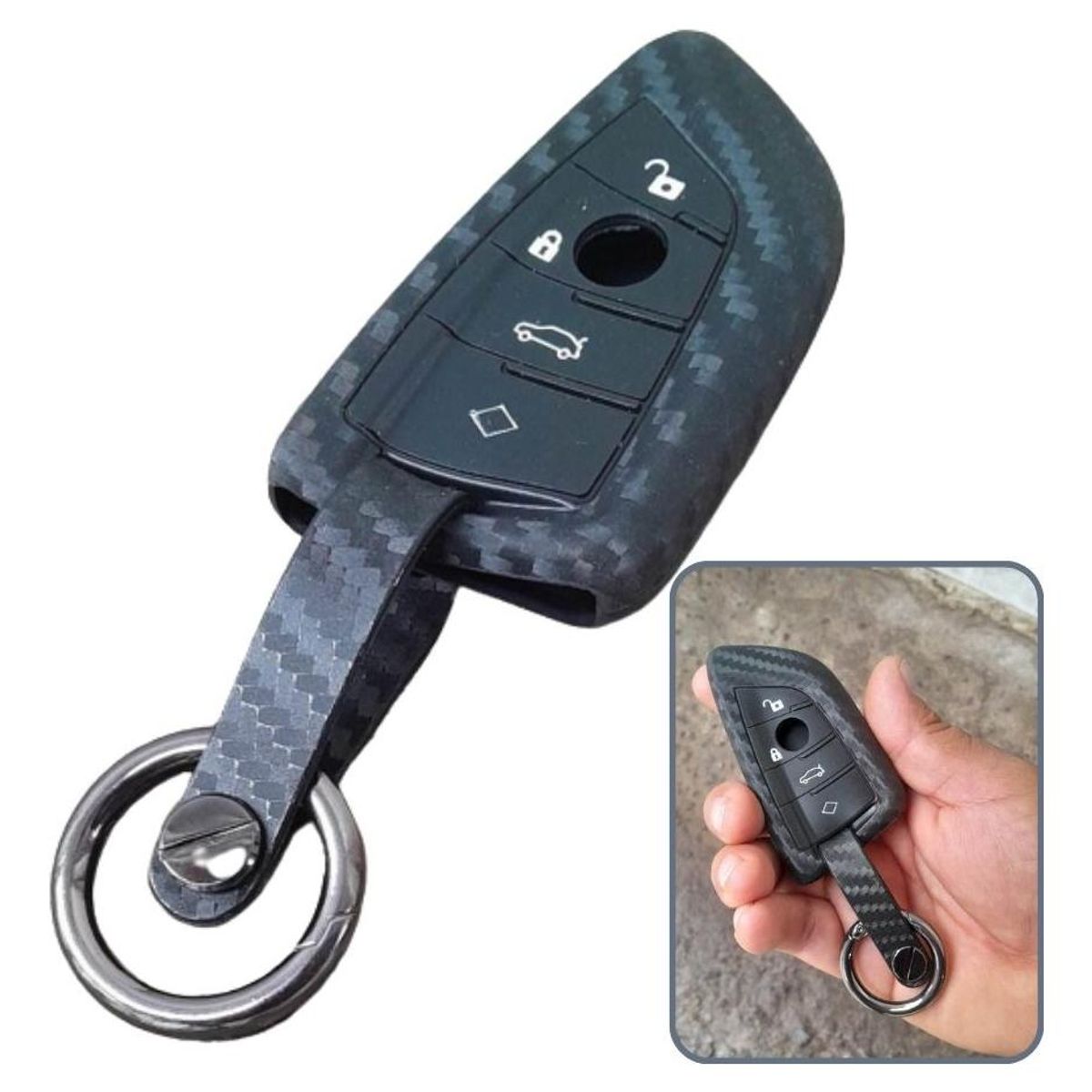 GENERICO - Funda de Silicona Protectora para Llave de BMW