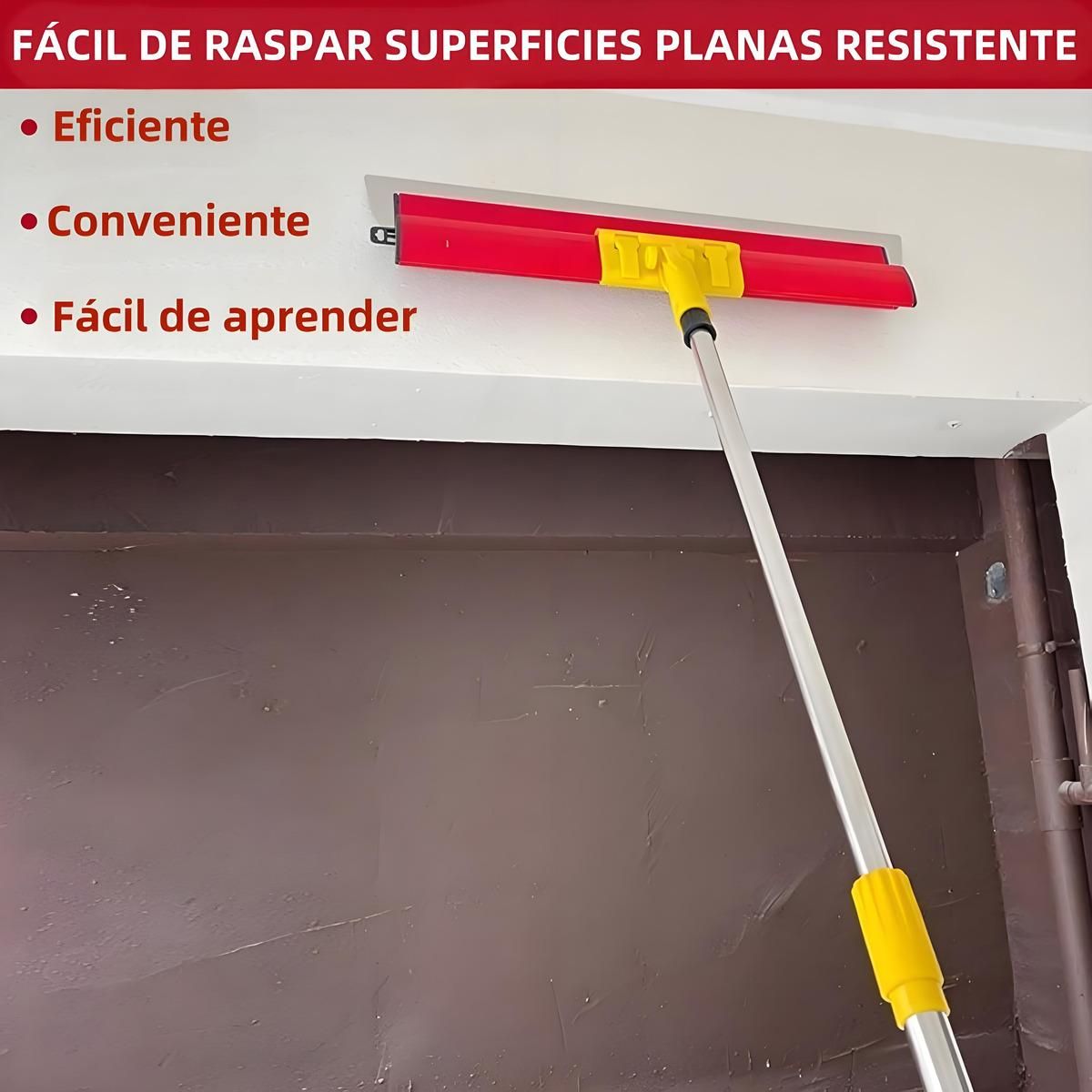 GENERICO - Llana de Acero Inoxidable con Varilla Extensible de 12 m.