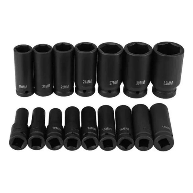 GENERICO - Kit Profesional de Dados Largos Hexagonales 16 Pzs