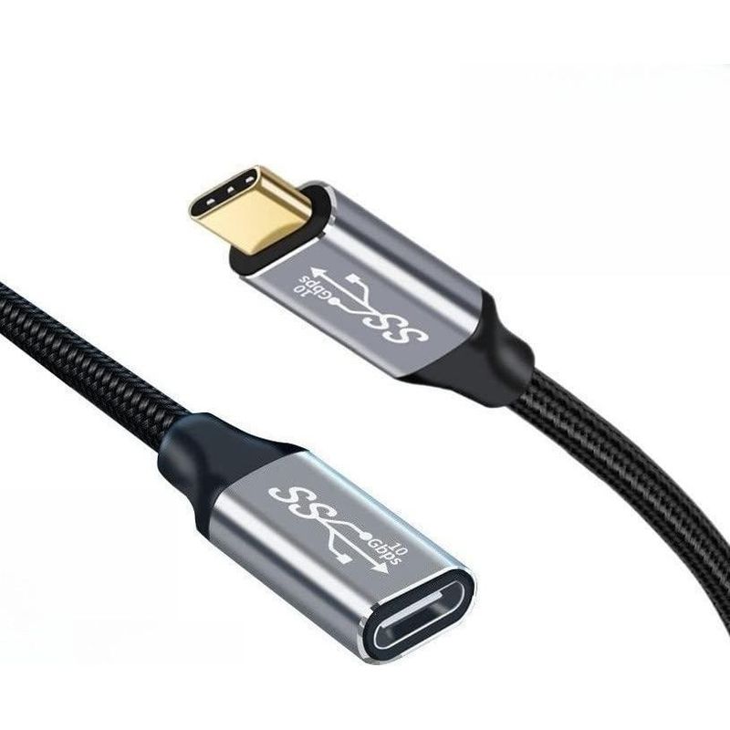GENERICO - Cable USB-C 3m 10Gbps con Carga Rápida y Video 4K