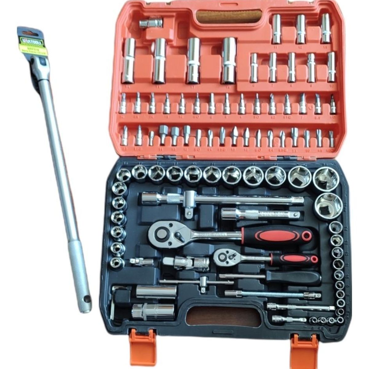 GENERICO - Set Completo de Dados de Acero con Barrote de Fuerza 94 Pzas