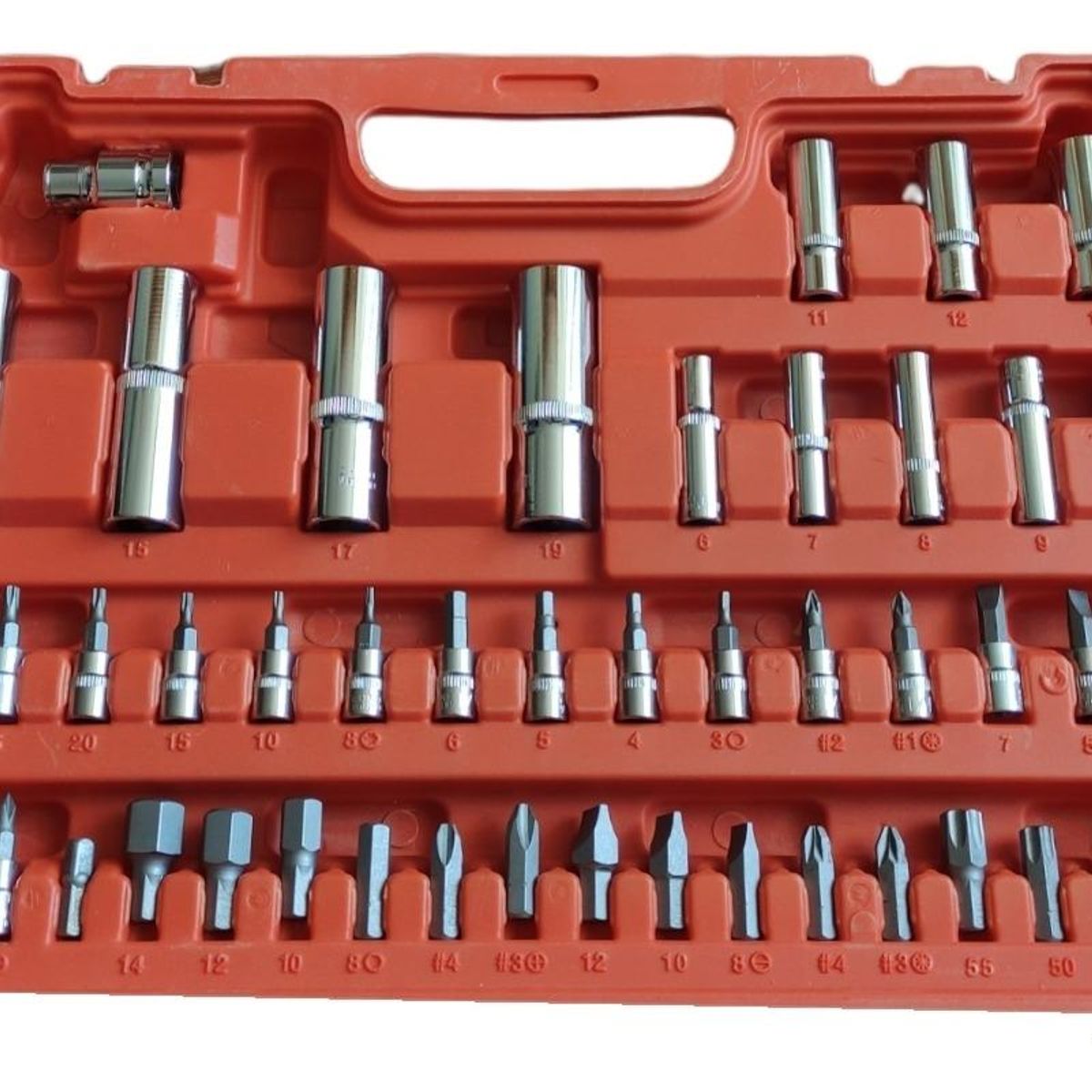 GENERICO - Set Completo de Dados de Acero con Barrote de Fuerza 94 Pzas