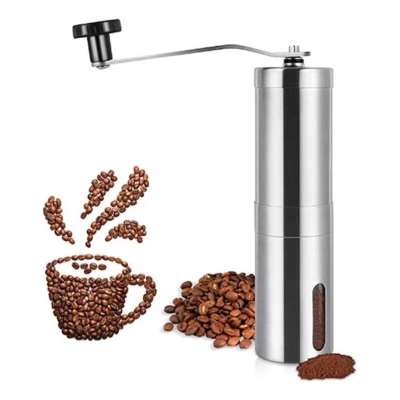 GENERICO - Molinillo Manual de Acero Inoxidable para Café y Especias