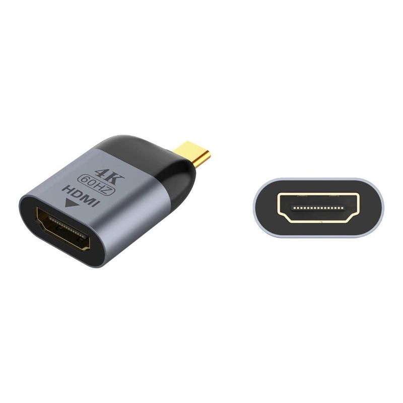 GENERICO - Adaptador USB-C a HDMI 4K 60Hz para pantalla y proyector