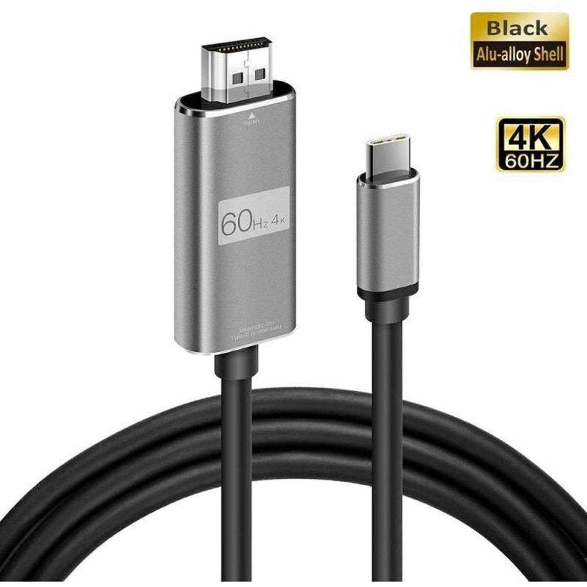 GENERICO - Cable USB-C a HDMI 4K 60Hz Conexión Rápida y Clara