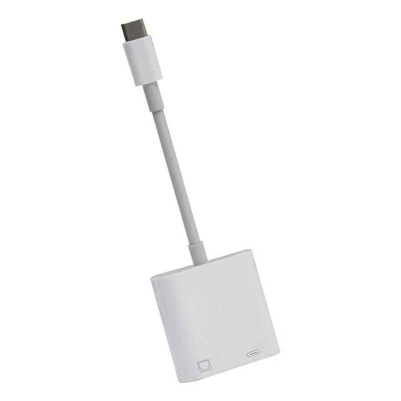 GENERICO - Adaptador USB-C a Ethernet con Carga Rápida 60W 2 en 1