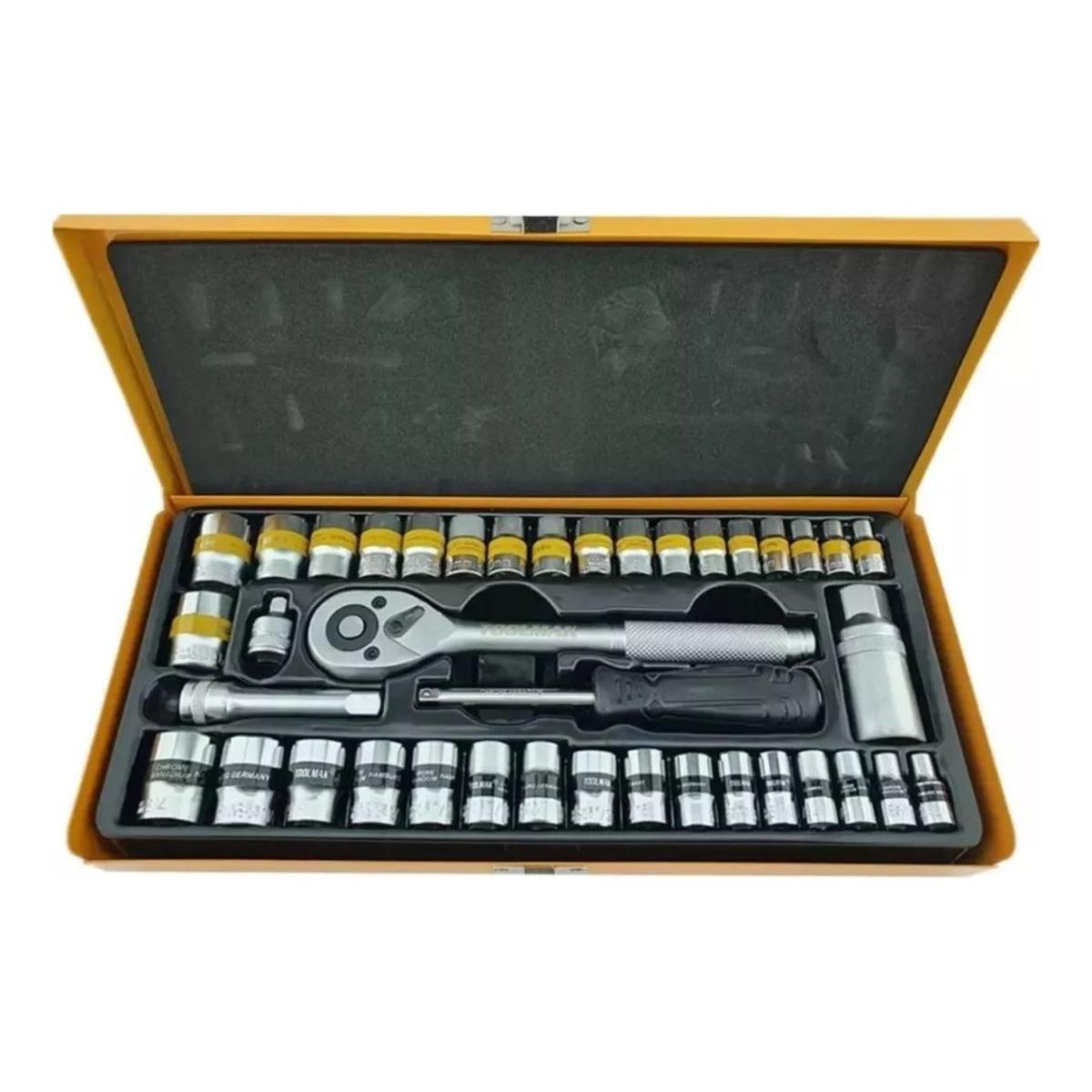 GENERICO - Juego Completo de 40 Dados de Cromo Vanadio para Bricolaje